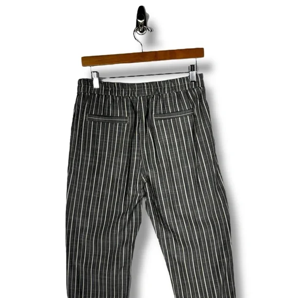 Marine Layer Allison Pants Dolphin Hem, Black/White Stripe, Size Small - Picture 12 of 13